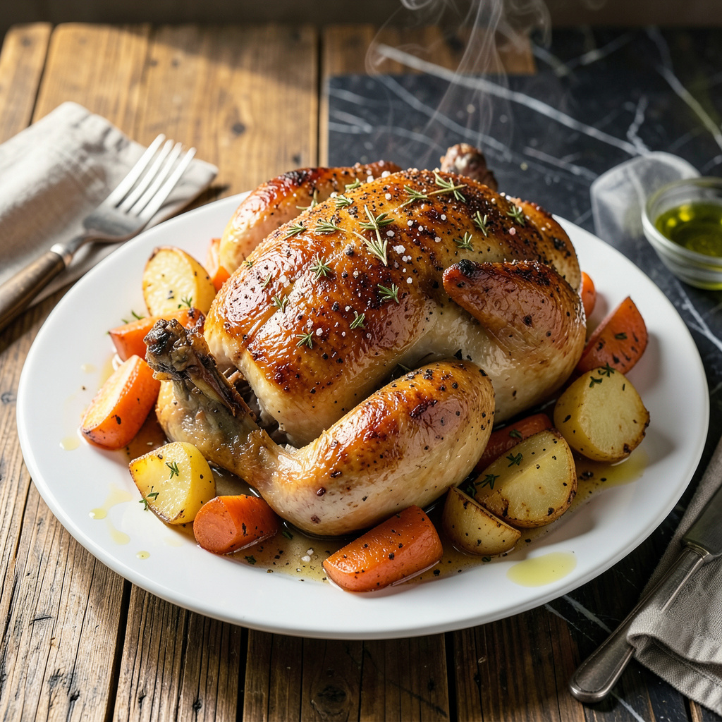 Slow Cooker Recipe for Whole Chicken and Vegetables: Set It and Forget ...