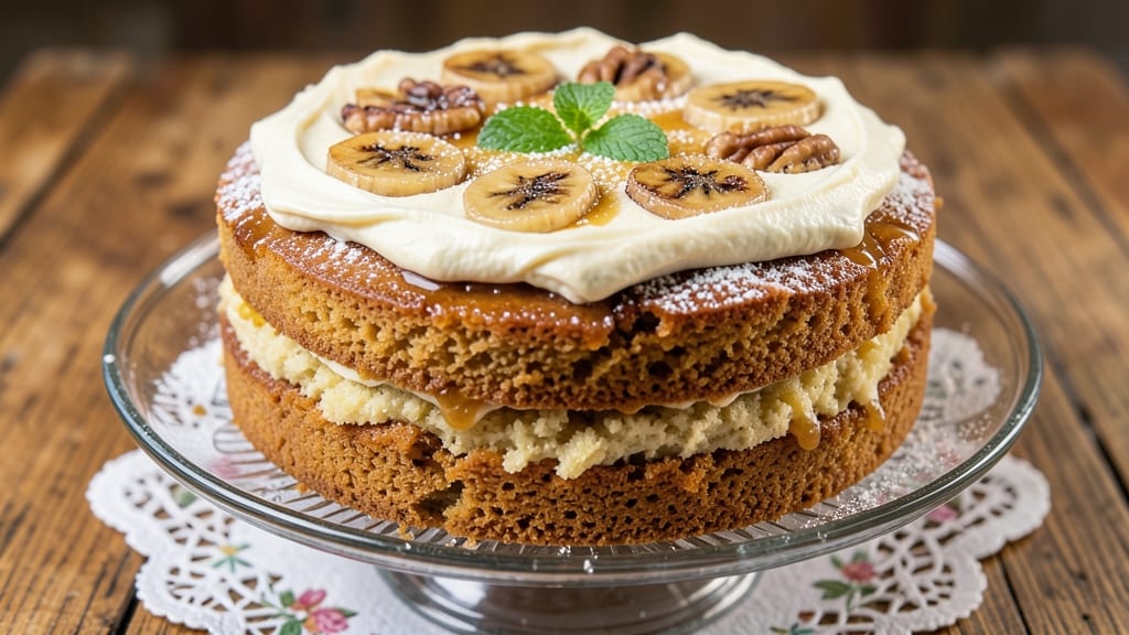 Old Fashioned Grandma's Banana Cake Recipe: Warm Spice and Moist Layers ...