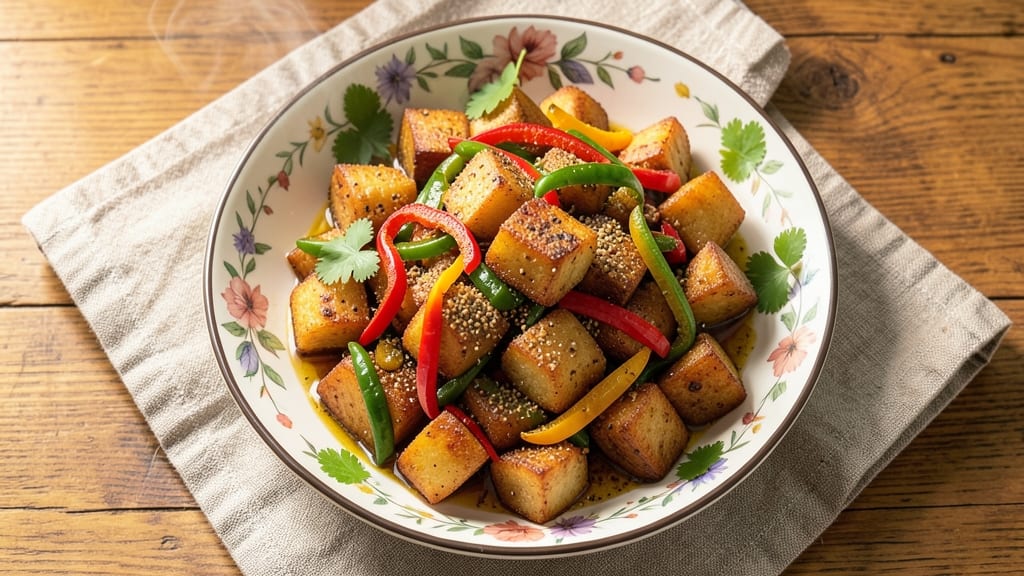 Aloo Capsicum Fry Recipe: Spiced Potato and Bell Pepper Crunch